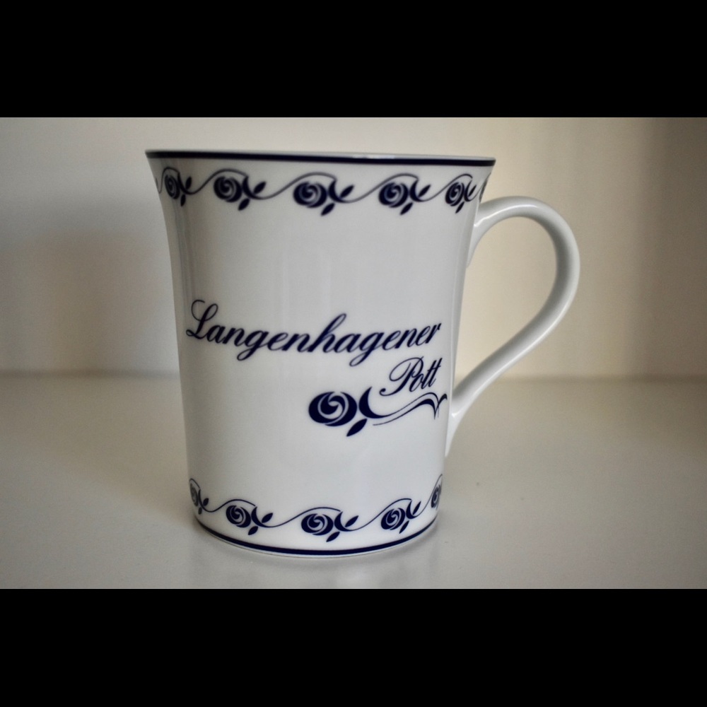Coffee Mug Cup Langenhagener Pott 3 3/4" Germany